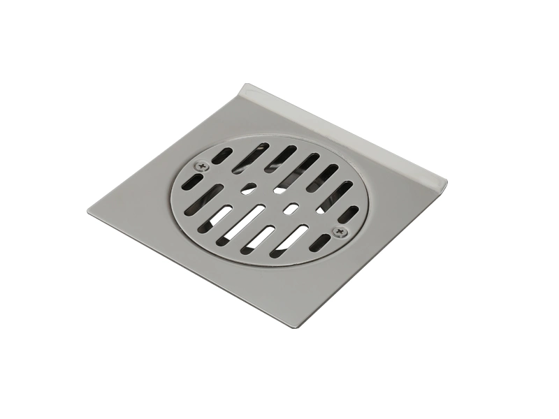 OEM 15cm Shower Drain Square Floor Drain with Tile Insert Grate Removable Multipurpose Invisible Look